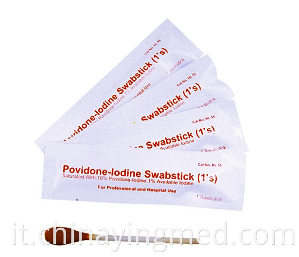 Povidone-iodine swabstick